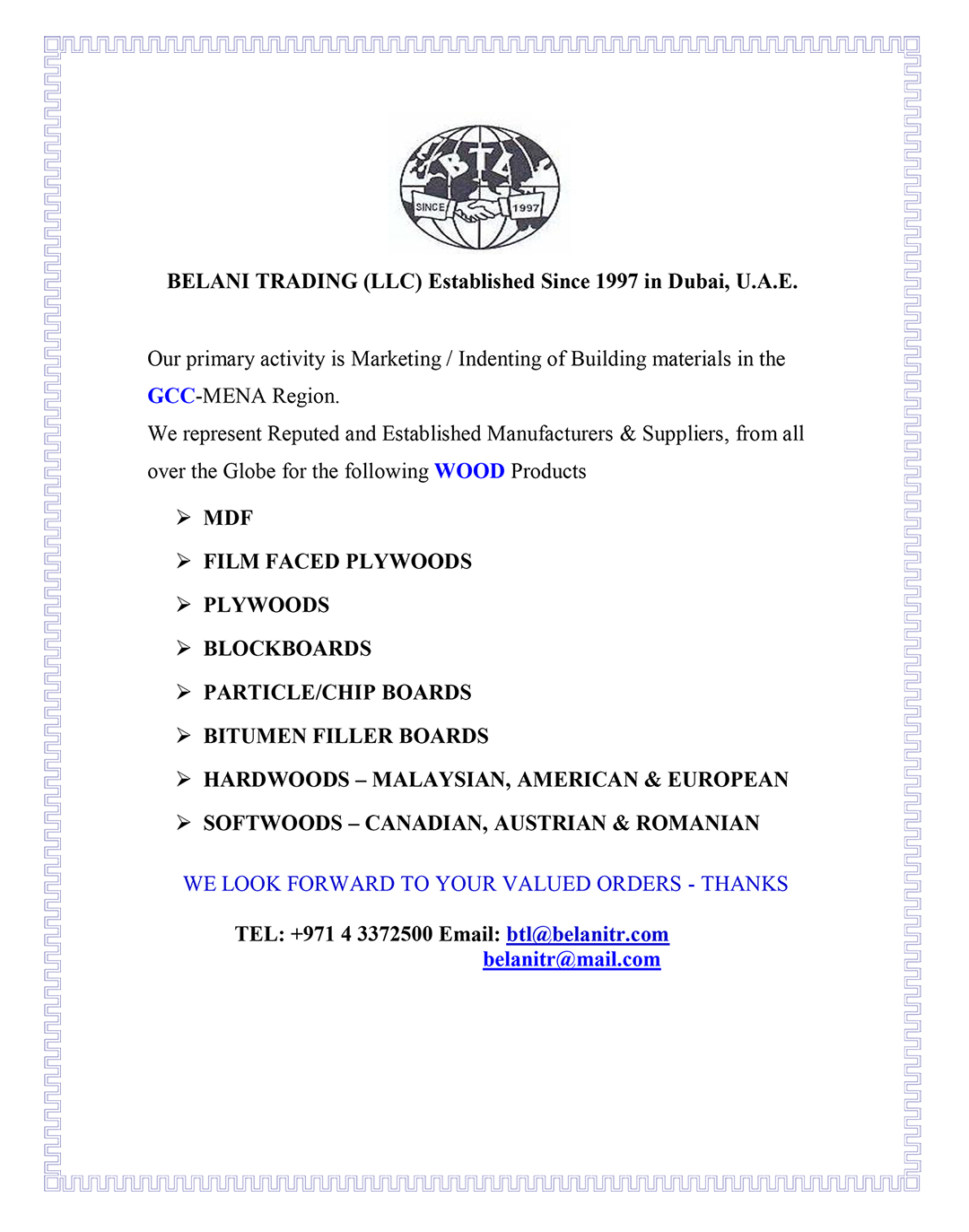 Belanni Trading